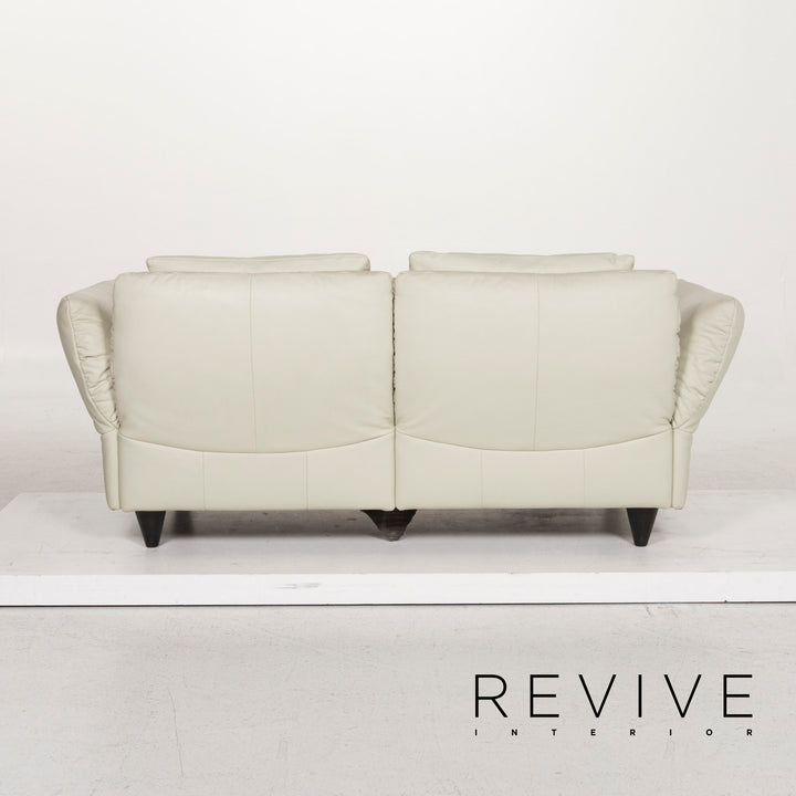 Rolf Benz 510 Leder Sofa Grau Zweisitzer Funktion Couch #12499
