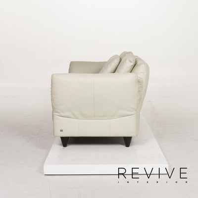 Rolf Benz 510 Leder Sofa Grau Zweisitzer Funktion Couch #12499