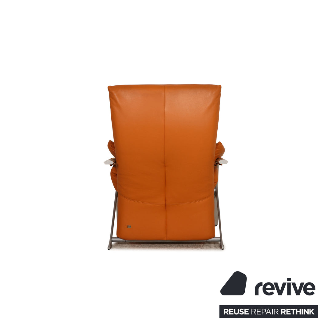 Rolf Benz 5100 brown leather armchair function reclining function