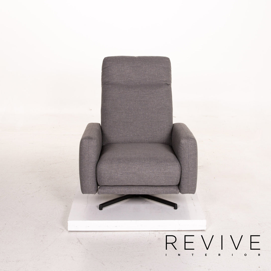 Rolf Benz 572 Fabric Armchair Gray Relaxation Function Relaxation Armchair #14937