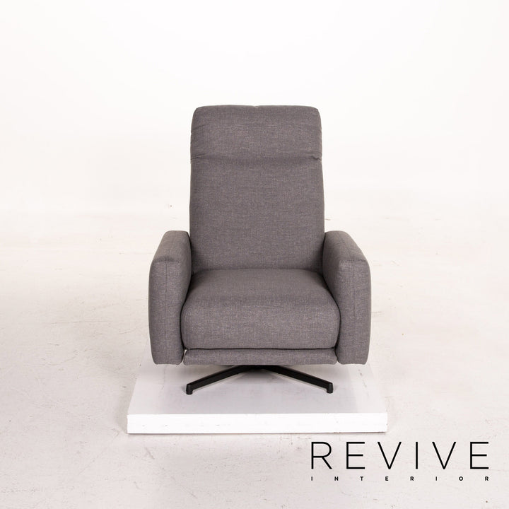 Rolf Benz 572 Fabric Armchair Gray Relaxation Function Relaxation Armchair #14937