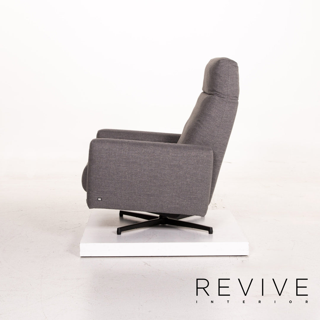 Rolf Benz 572 Fabric Armchair Gray Relaxation Function Relaxation Armchair #14937