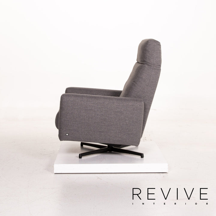 Rolf Benz 572 Fabric Armchair Gray Relaxation Function Relaxation Armchair #14937