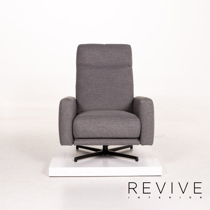 Rolf Benz 572 Fabric Armchair Gray Relaxation Function Relaxation Armchair #14937