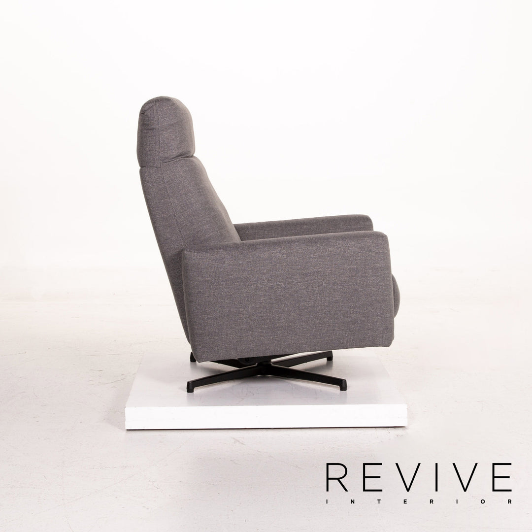 Rolf Benz 572 Fabric Armchair Gray Relaxation Function Relaxation Armchair #14937
