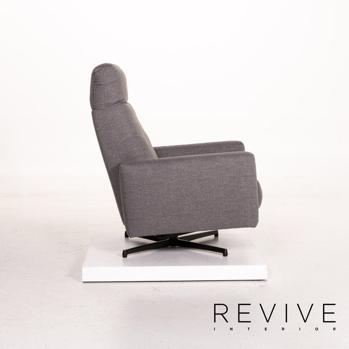 Rolf Benz 572 Fabric Armchair Gray Relaxation Function Relaxation Armchair #14937