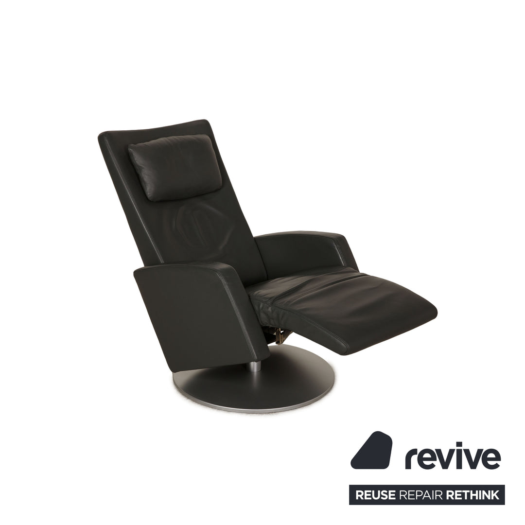 Rolf Benz 5800 Leather Armchair Gray Function relaxation function