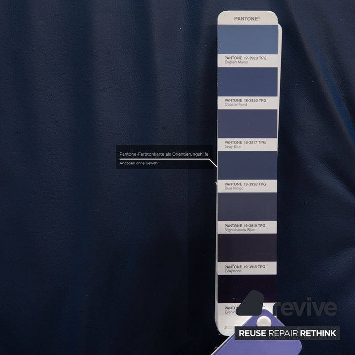 Rolf Benz 625 Leder Sessel Blau