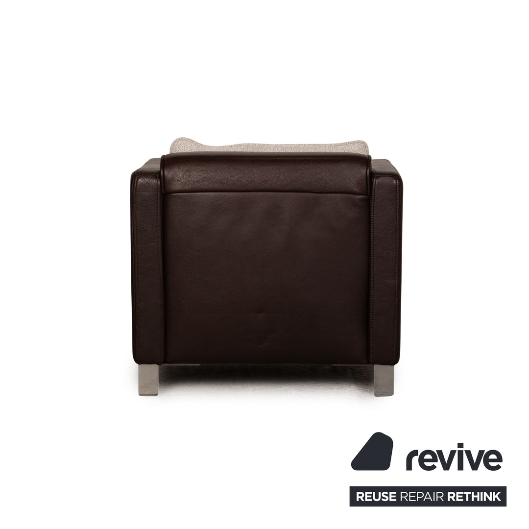 Rolf Benz 6300 Leather Armchair Brown Brown Dark Brown