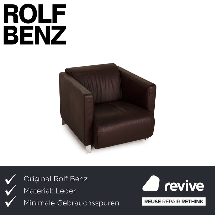 Rolf Benz 6300 Leder Sessel Dunkelbraun