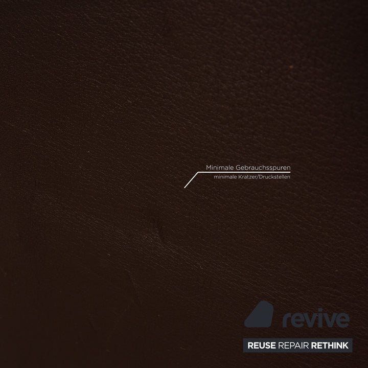 Rolf Benz 6300 Leather Armchair Brown Brown Dark Brown