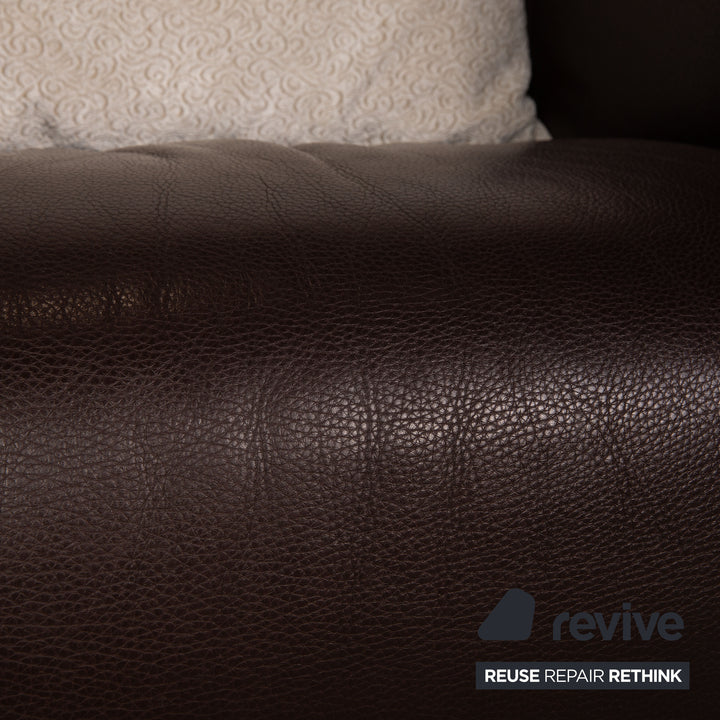 Rolf Benz 6300 Leather Armchair Brown Brown Dark Brown