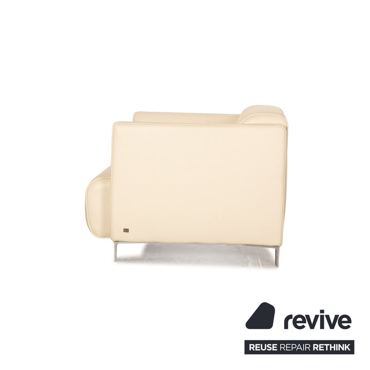 Rolf Benz 6300 Leder Sessel Creme