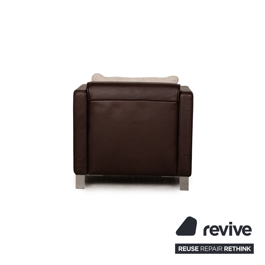 Rolf Benz 6300 leather armchair set brown armchair couch