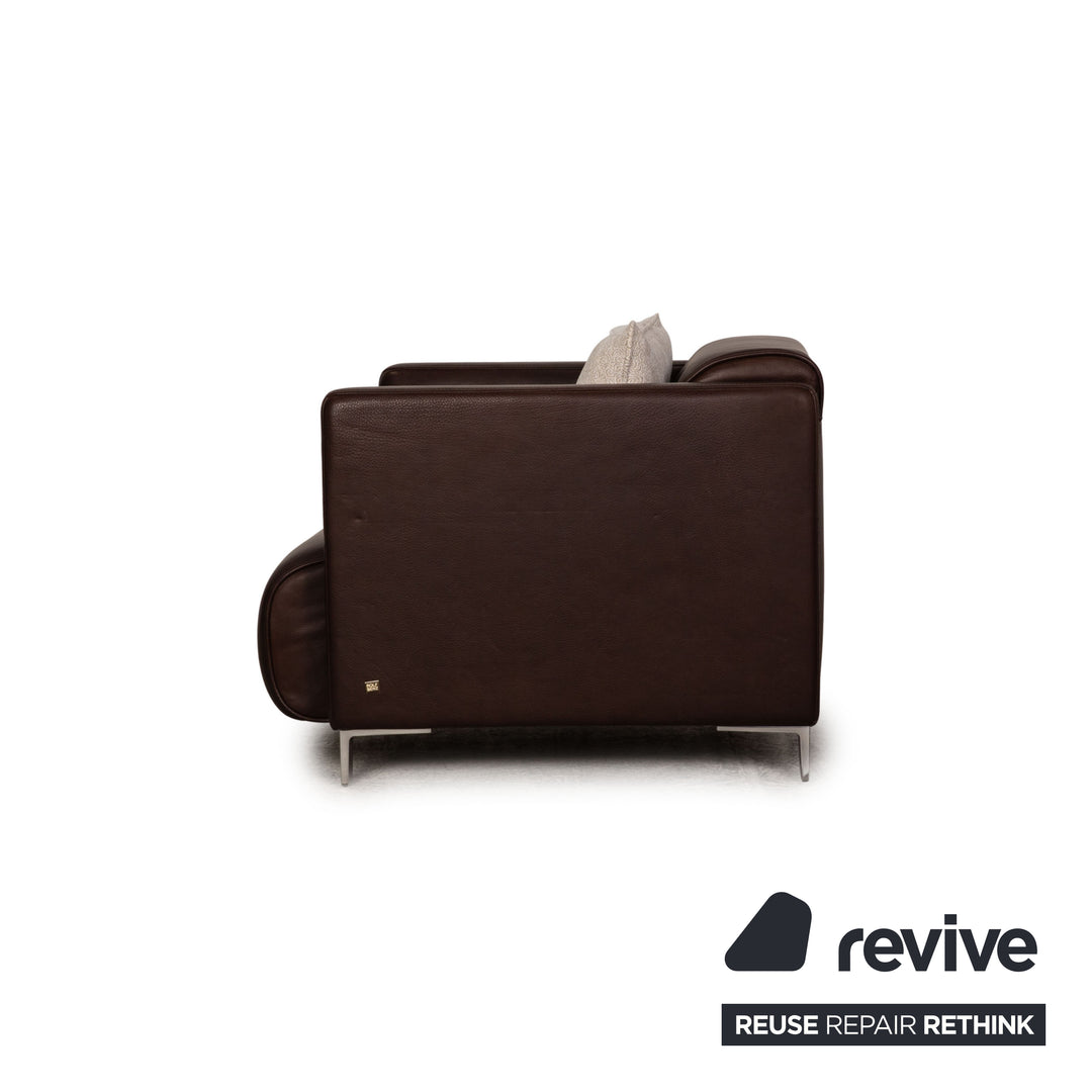 Rolf Benz 6300 leather armchair set brown armchair couch