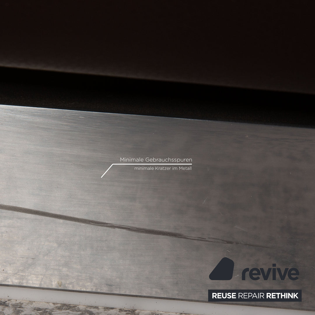 Rolf Benz 6300 leather sofa brown three-seater couch