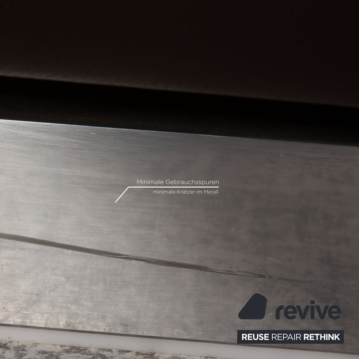 Rolf Benz 6300 leather sofa brown three-seater couch