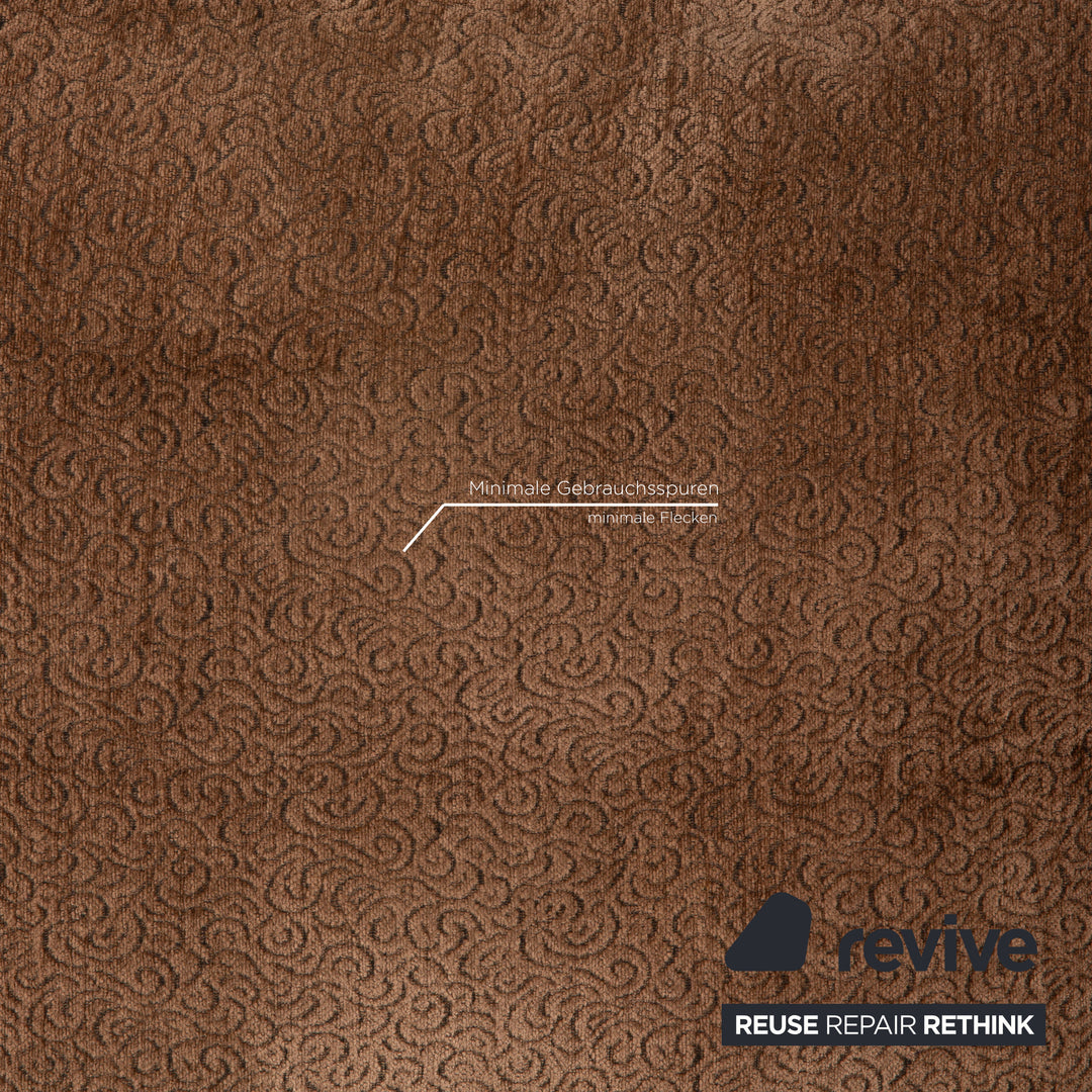 Rolf Benz 6300 leather sofa brown three-seater couch