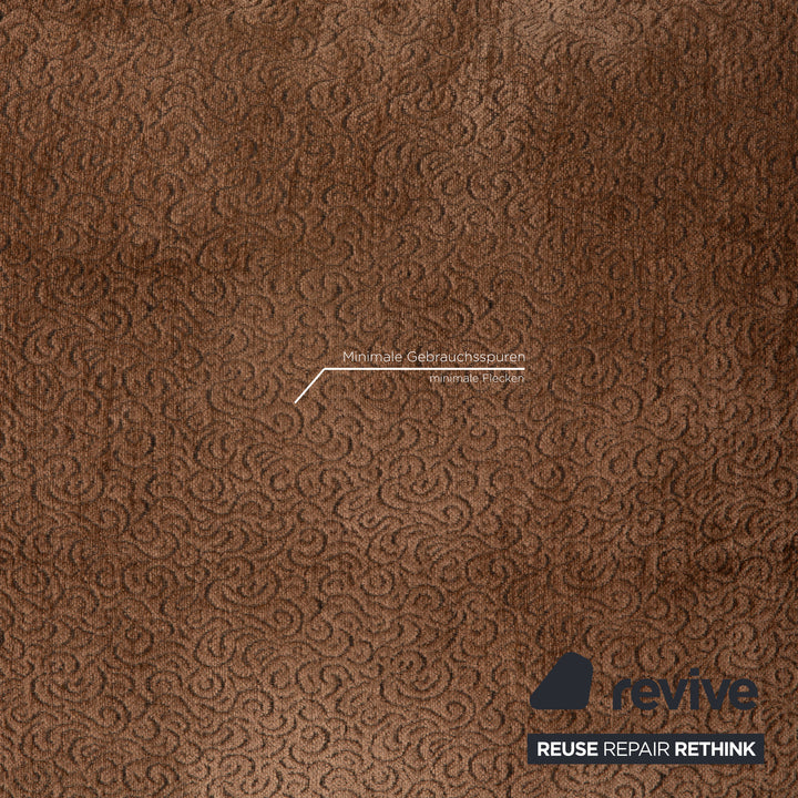 Rolf Benz 6300 leather sofa brown three-seater couch