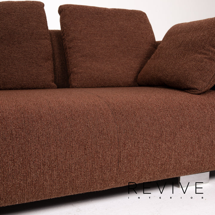 Rolf Benz 6300 Stoff Sofa Braun Dreisitzer Couch #13736