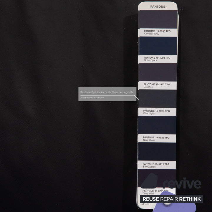 Rolf Benz 6500 Leder Dreisitzer Blau Dunkelblau Sofa Couch