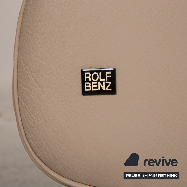 Rolf Benz 6500 Leder Sofa Beige Zweisitzer Couch Funktion