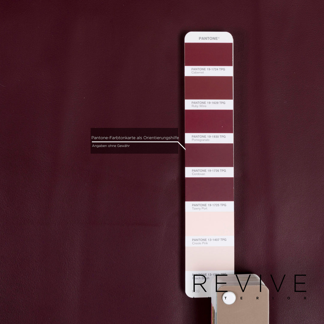 Rolf Benz 6600 canapé en cuir violet aubergine canapé trois places #12601