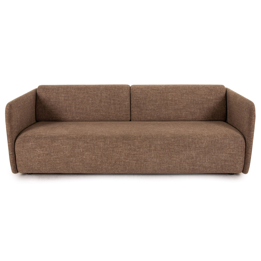 Rolf Benz 6900 Stoff Leder Dreisitzer Creme Braun Sofa Couch