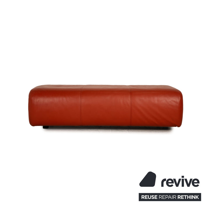 Rolf Benz 6900 fabric leather sofa set gray orange three-seater stool couch