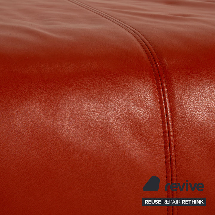 Rolf Benz 6900 fabric leather sofa set gray orange three-seater stool couch