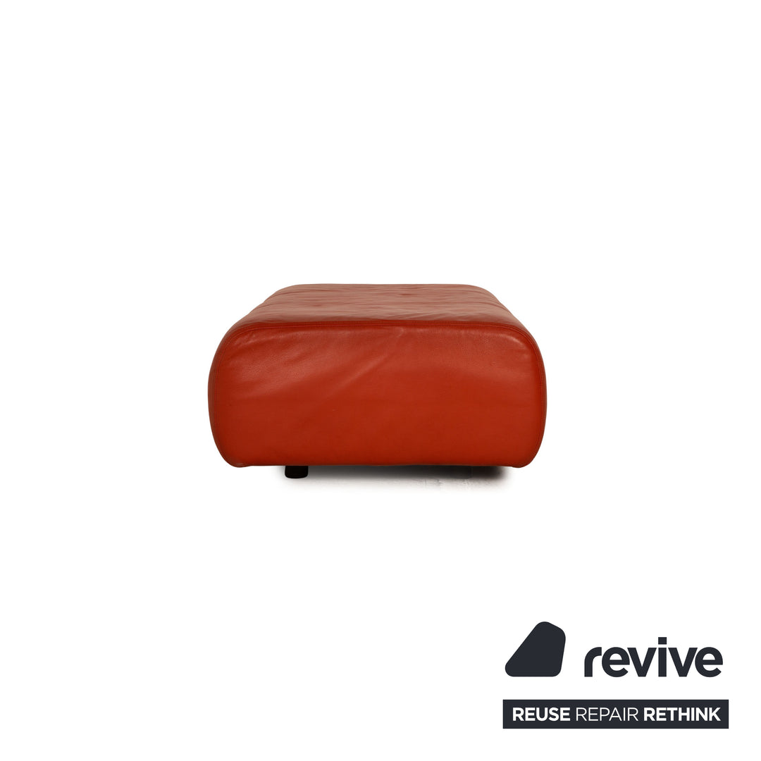 Rolf Benz 6900 fabric leather sofa set gray orange three-seater stool couch