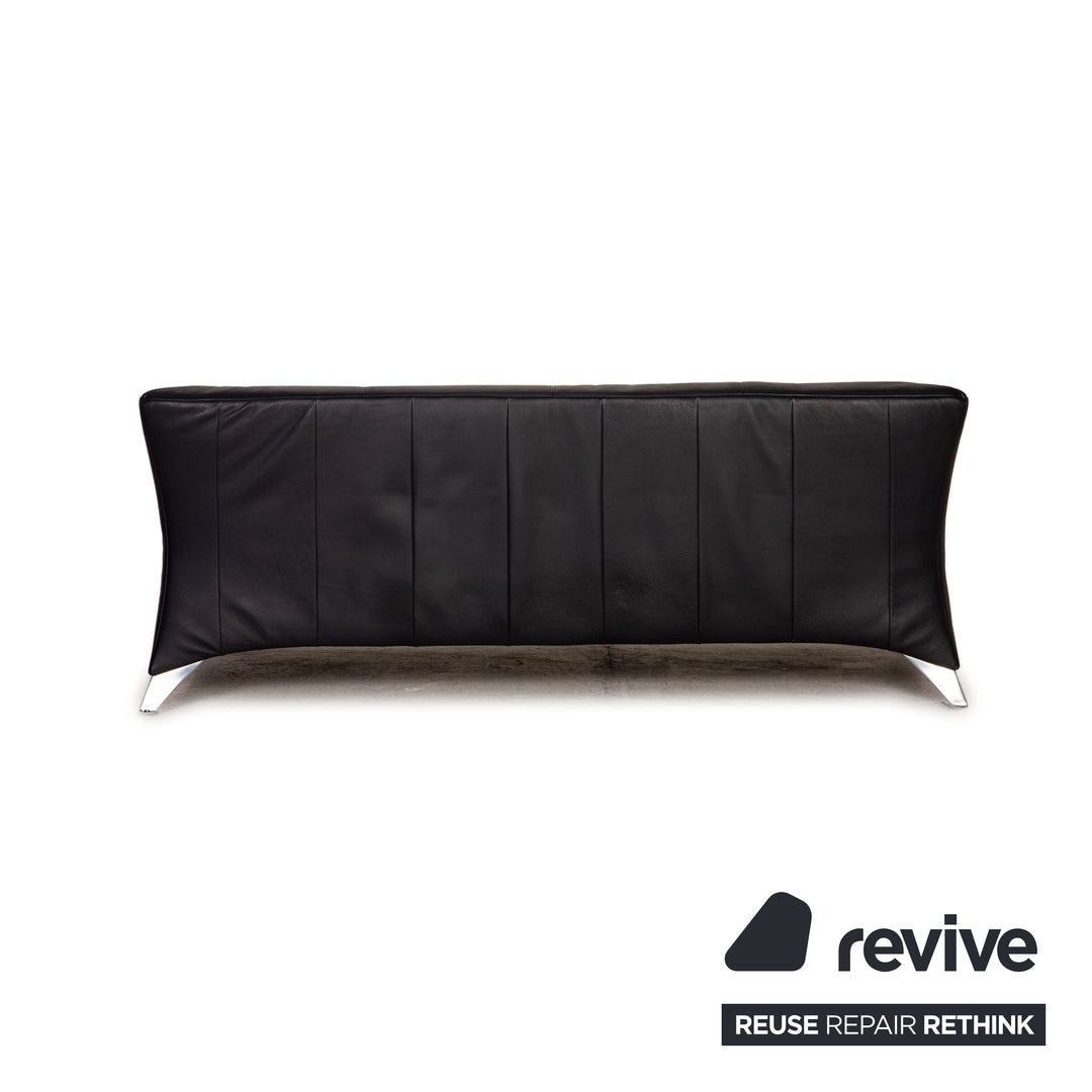 Rolf Benz 747 leather sofa blue two-seater couch