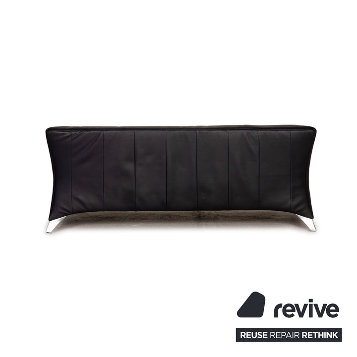 Rolf Benz 747 leather sofa blue two-seater couch