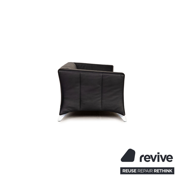 Rolf Benz 747 leather sofa blue two-seater couch