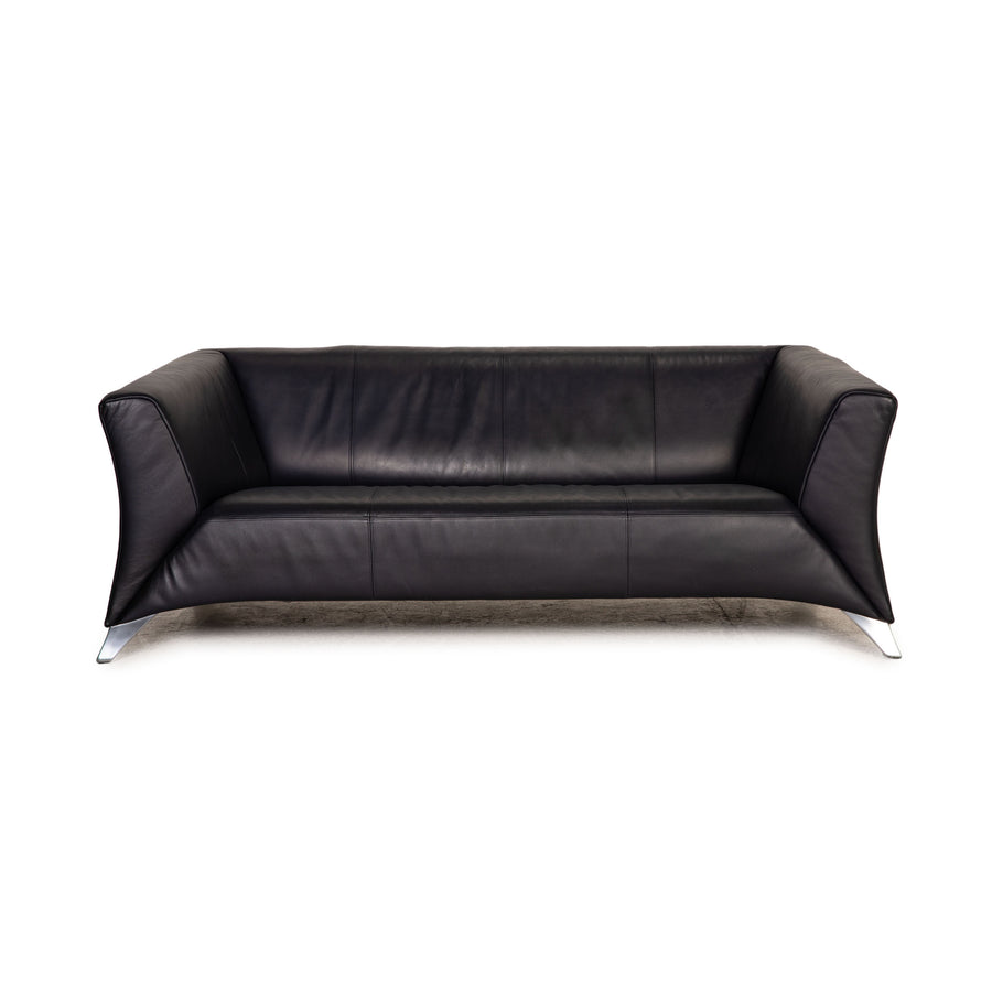 Rolf Benz 747 leather sofa blue two-seater couch