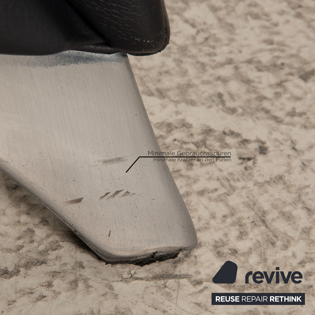 Rolf Benz 747 leather sofa blue two-seater couch