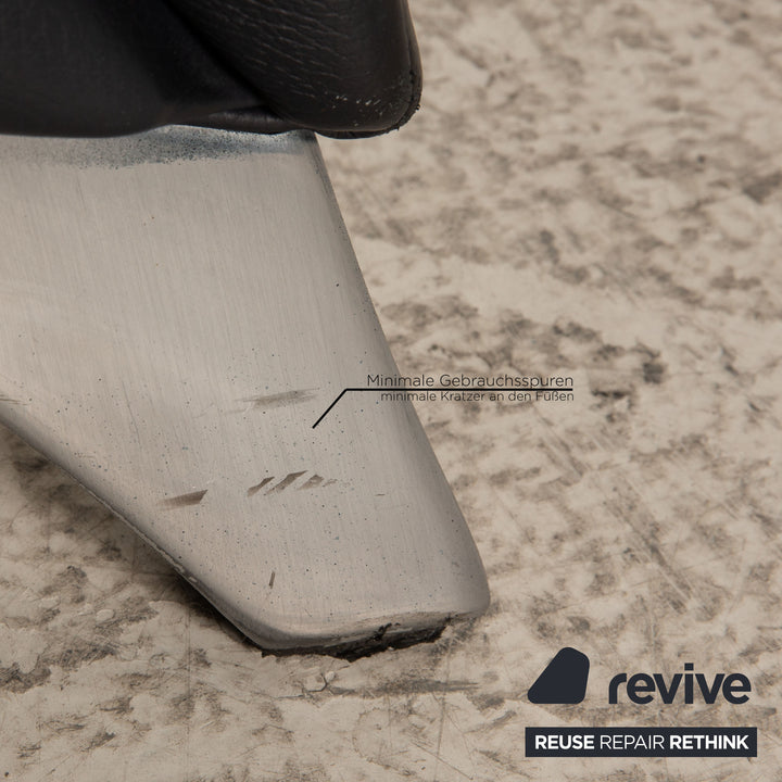 Rolf Benz 747 leather sofa blue two-seater couch