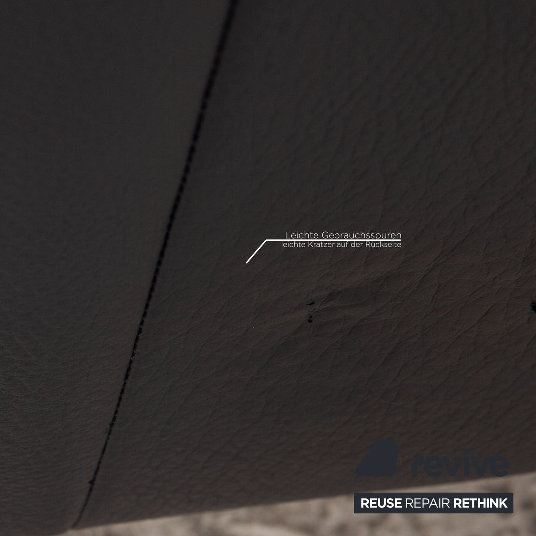 Rolf Benz 747 leather sofa blue two-seater couch