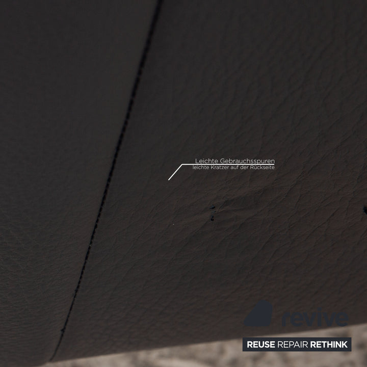 Rolf Benz 747 leather sofa blue two-seater couch