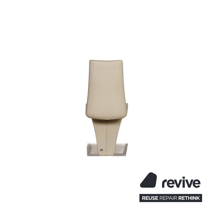 Rolf Benz 7800 leather chair cream