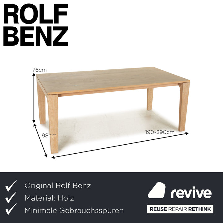 Rolf Benz 8982 Holz Esstisch Grau-Braun Eiche Massiv Tisch