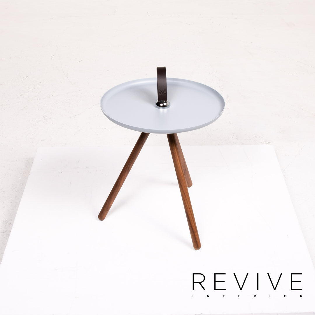 Rolf Benz 973 Wood Steel Coffee Table Ice Blue Blue Side Table Table #14388