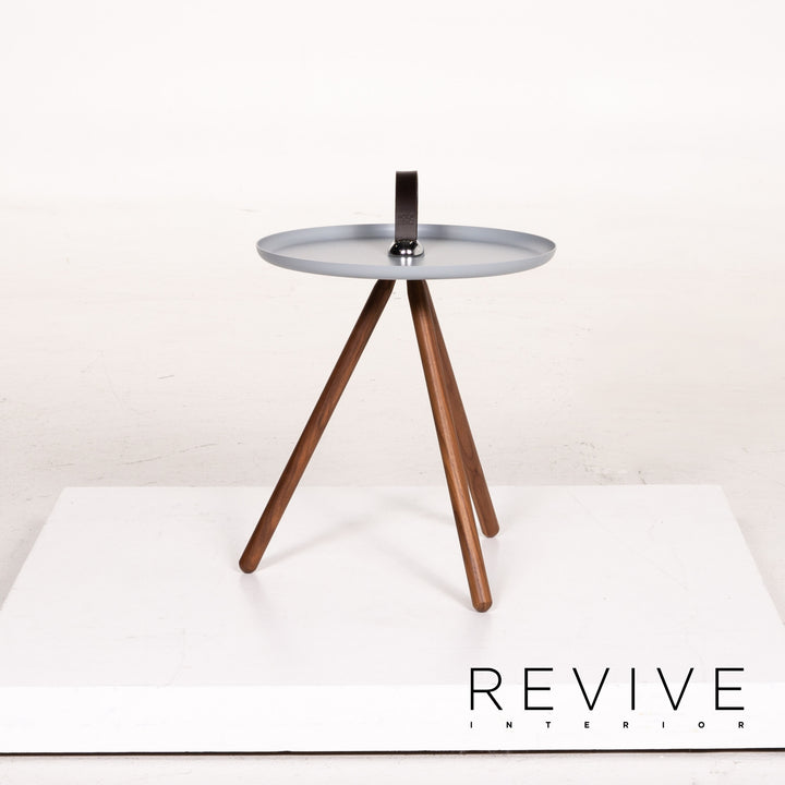 Rolf Benz 973 Wood Steel Coffee Table Ice Blue Blue Side Table Table #14388