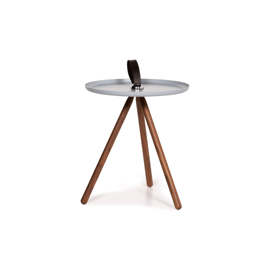 Rolf Benz 973 Wood Steel Coffee Table Ice Blue Blue Side Table Table #14388