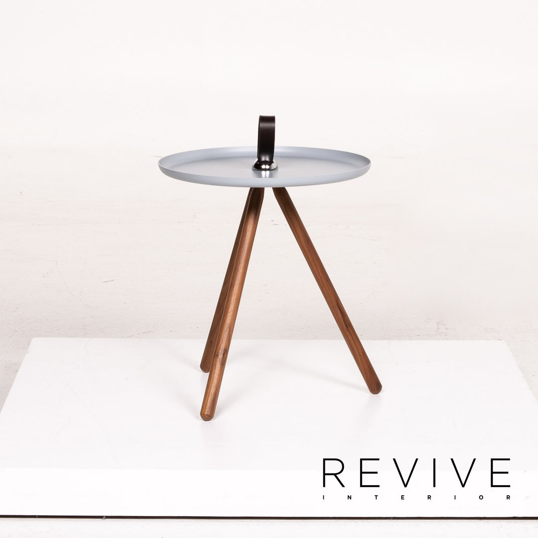 Rolf Benz 973 Wood Steel Coffee Table Ice Blue Blue Side Table Table #14388