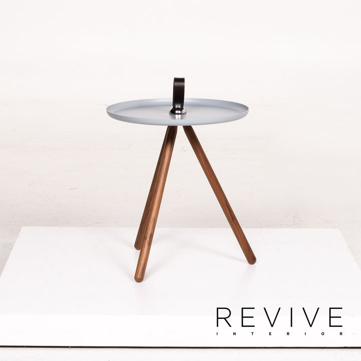 Rolf Benz 973 Wood Steel Coffee Table Ice Blue Blue Side Table Table #14388