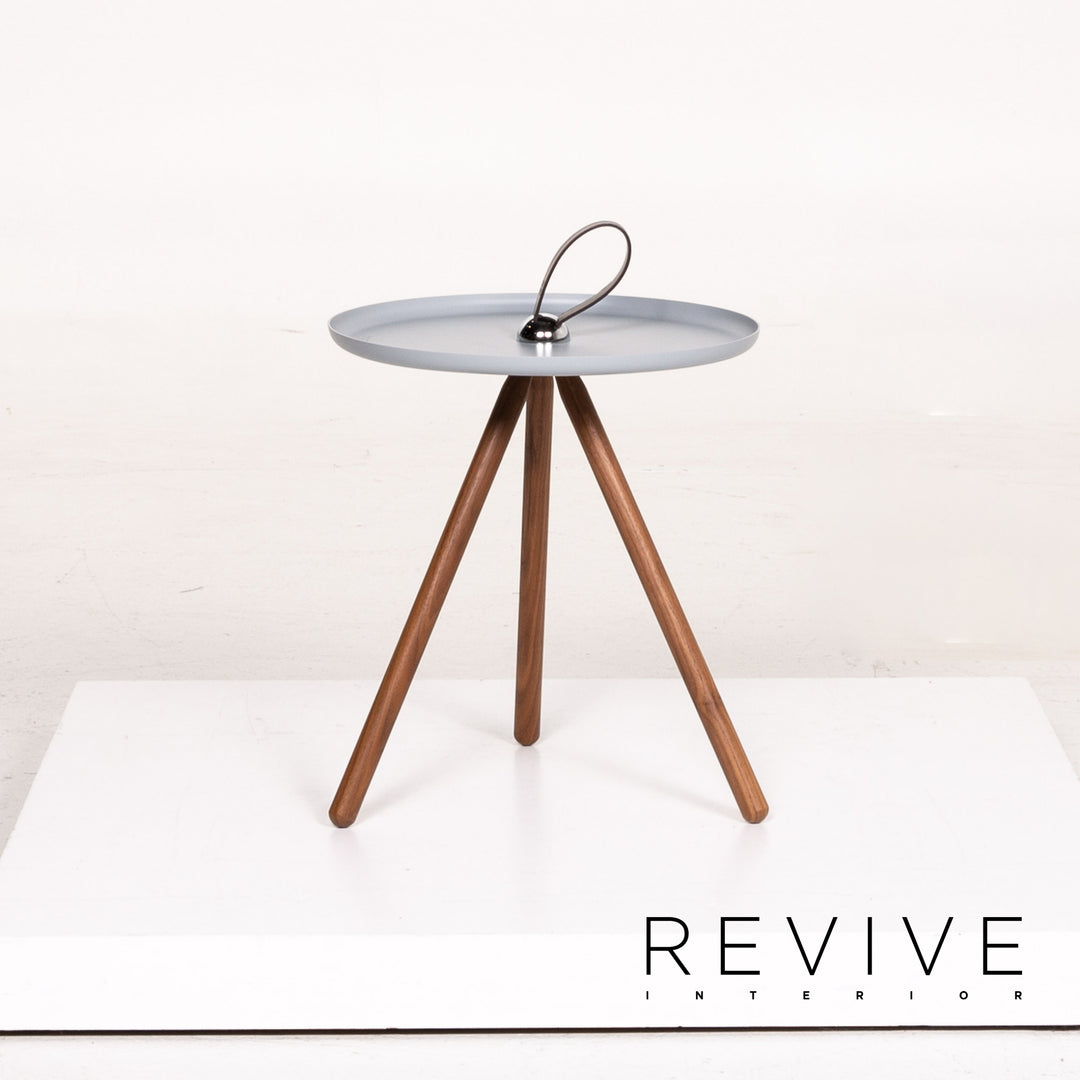 Rolf Benz 973 Wood Steel Coffee Table Ice Blue Blue Side Table Table #14388