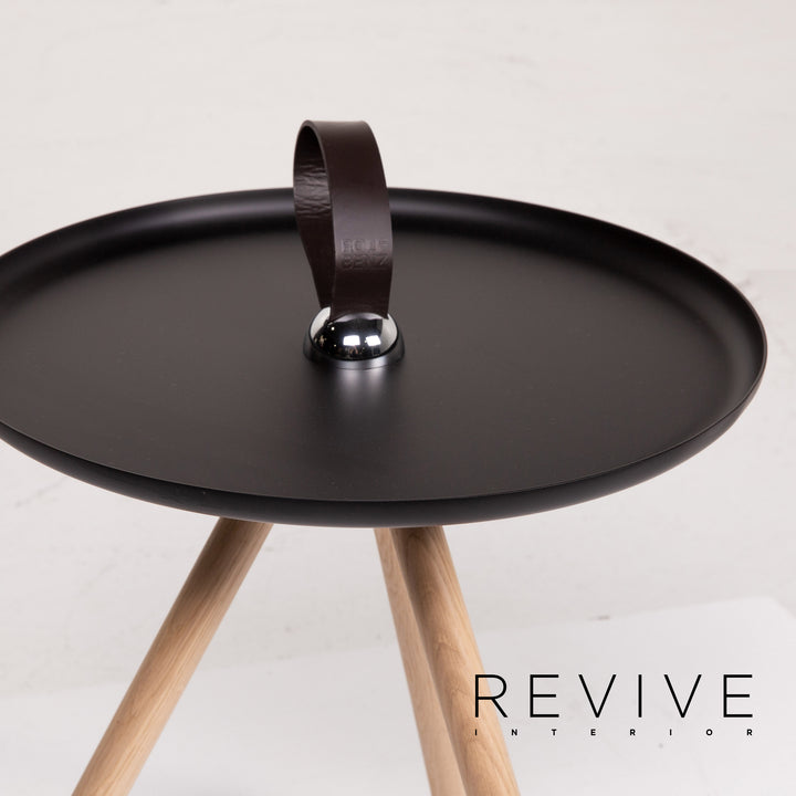 Rolf Benz 973 Holz Stahl Couchtisch Schwarz Beistelltisch Tisch #14186