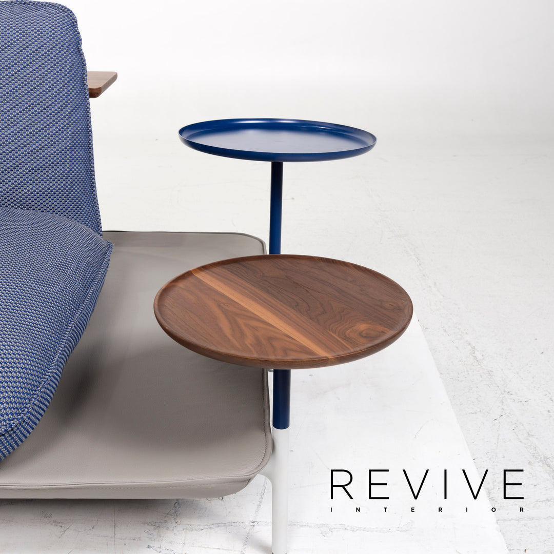 Rolf Benz Addit Fabric Corner Sofa Blue Shelf Multifunctional Function #13033