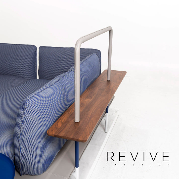 Rolf Benz Addit Fabric Corner Sofa Blue Shelf Multifunctional Function #13033